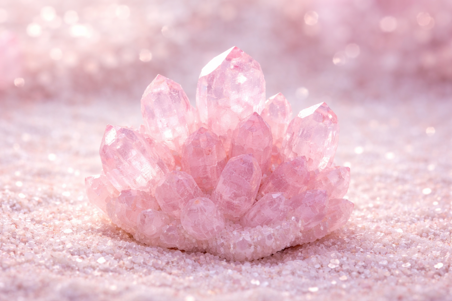 Rose Quartz Crystal — Lima Energy Studio Bangalore