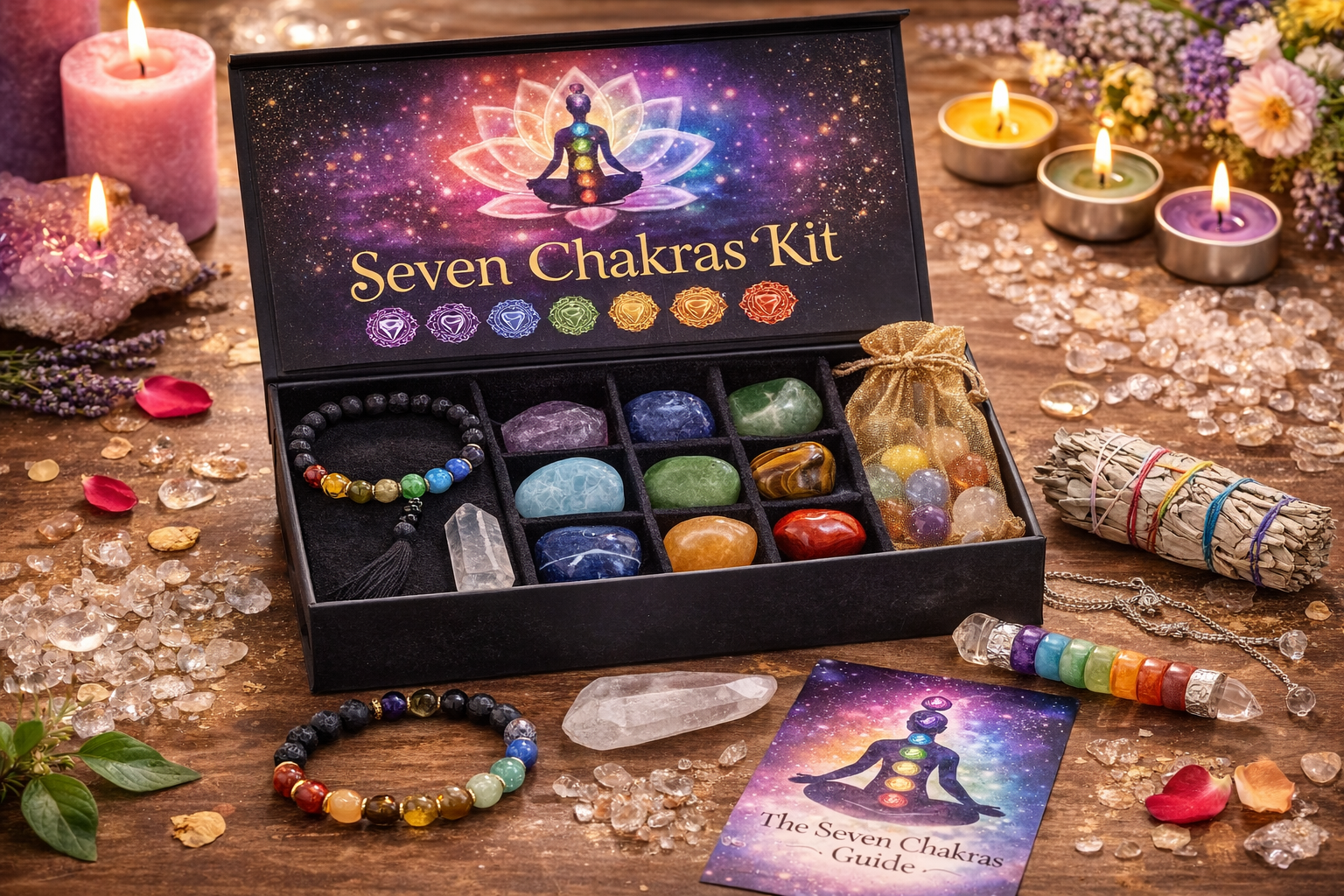 Seven Chakras Crystal Kit — Lima Energy Studio Bangalore
